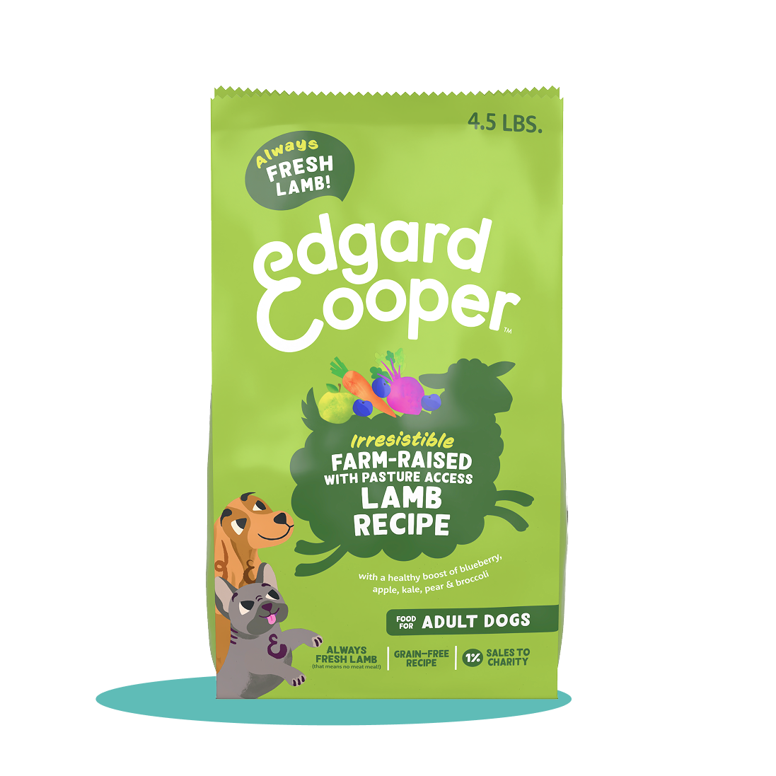 Farm-Raised Lamb Adult Dog Dry Food | Edgard & Cooper Farm-Raised Lamb Adult Dog Dry Food | Edgard & Cooper