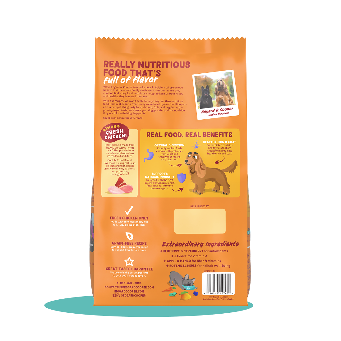 Free-Run Chicken Adult Dog Dry Food | Edgard & Cooper Free-Run Chicken Adult Dog Dry Food | Edgard & Cooper