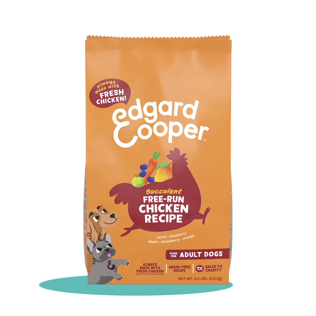 Free-Run Chicken Adult Dog Dry Food | Edgard & Cooper
